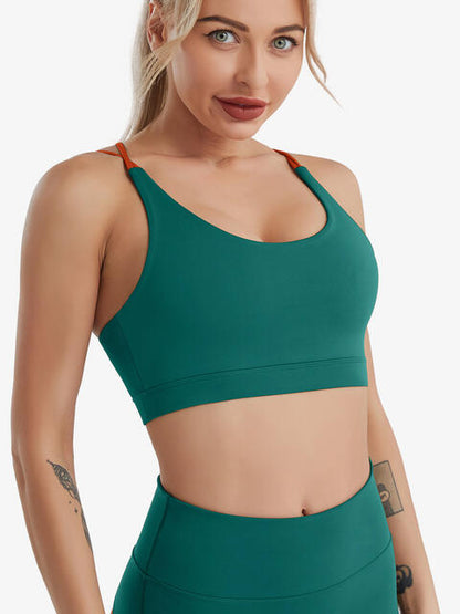 Soutien-gorge de sport croisé