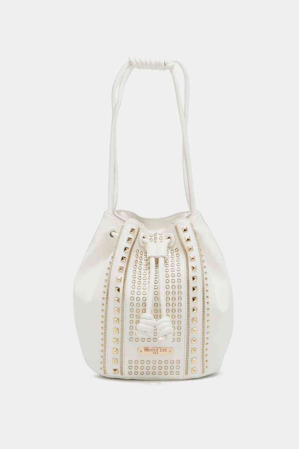 Nicole Lee USA Amy Studded Bucket Bag