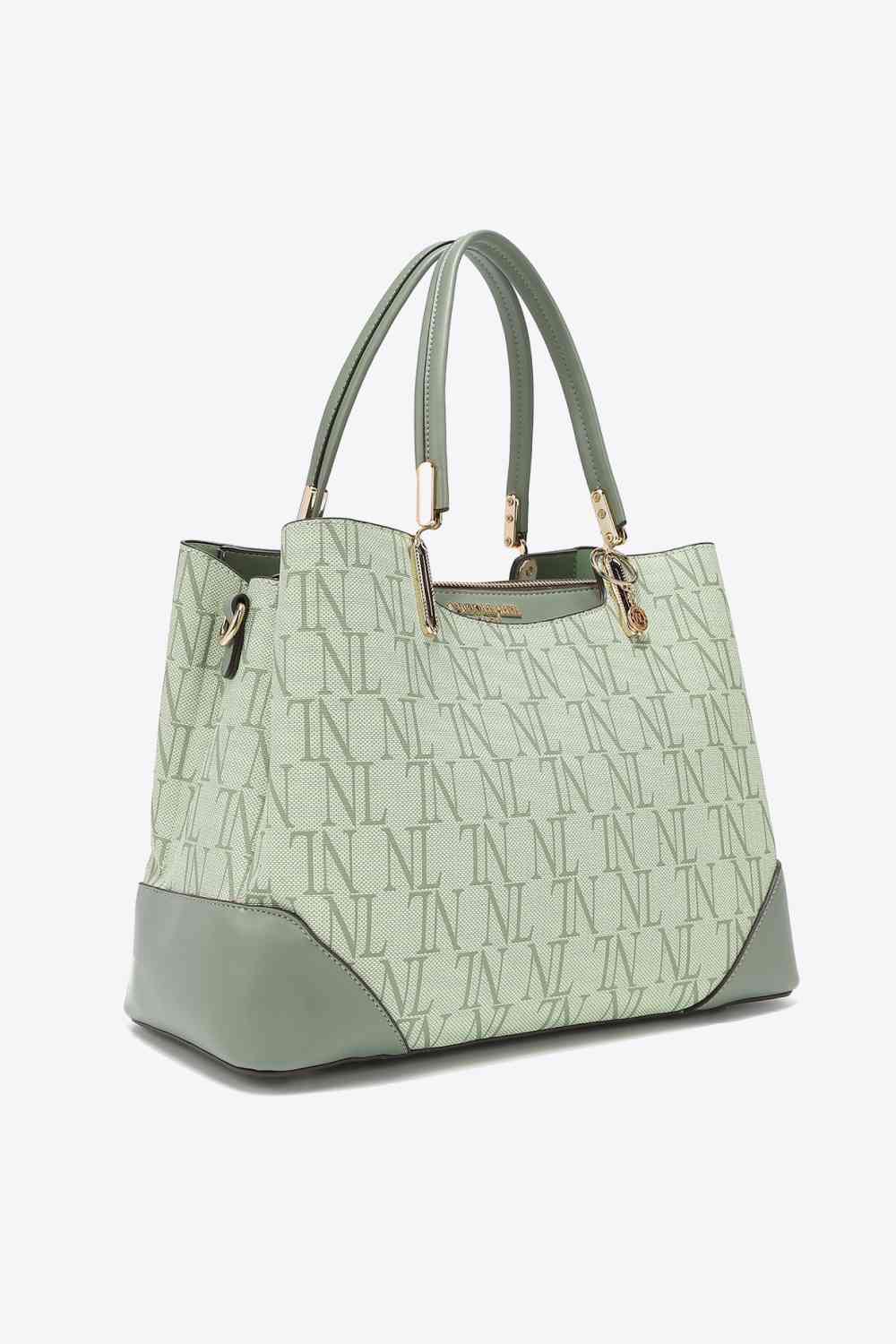 Nicole Lee USA Bolso satchel con monograma Tatianna