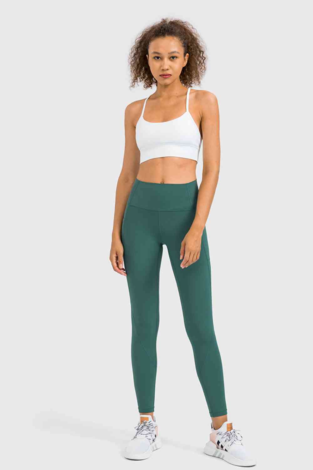 Leggings de yoga de talle alto con bolsillo lateral