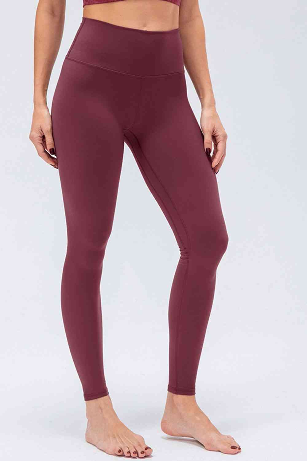 Legging actif coupe slim à large taille