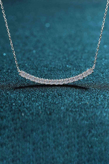 Collier barre incurvée en argent sterling