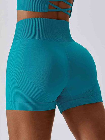 Shorts deportivos de corte slim con cinturilla ancha