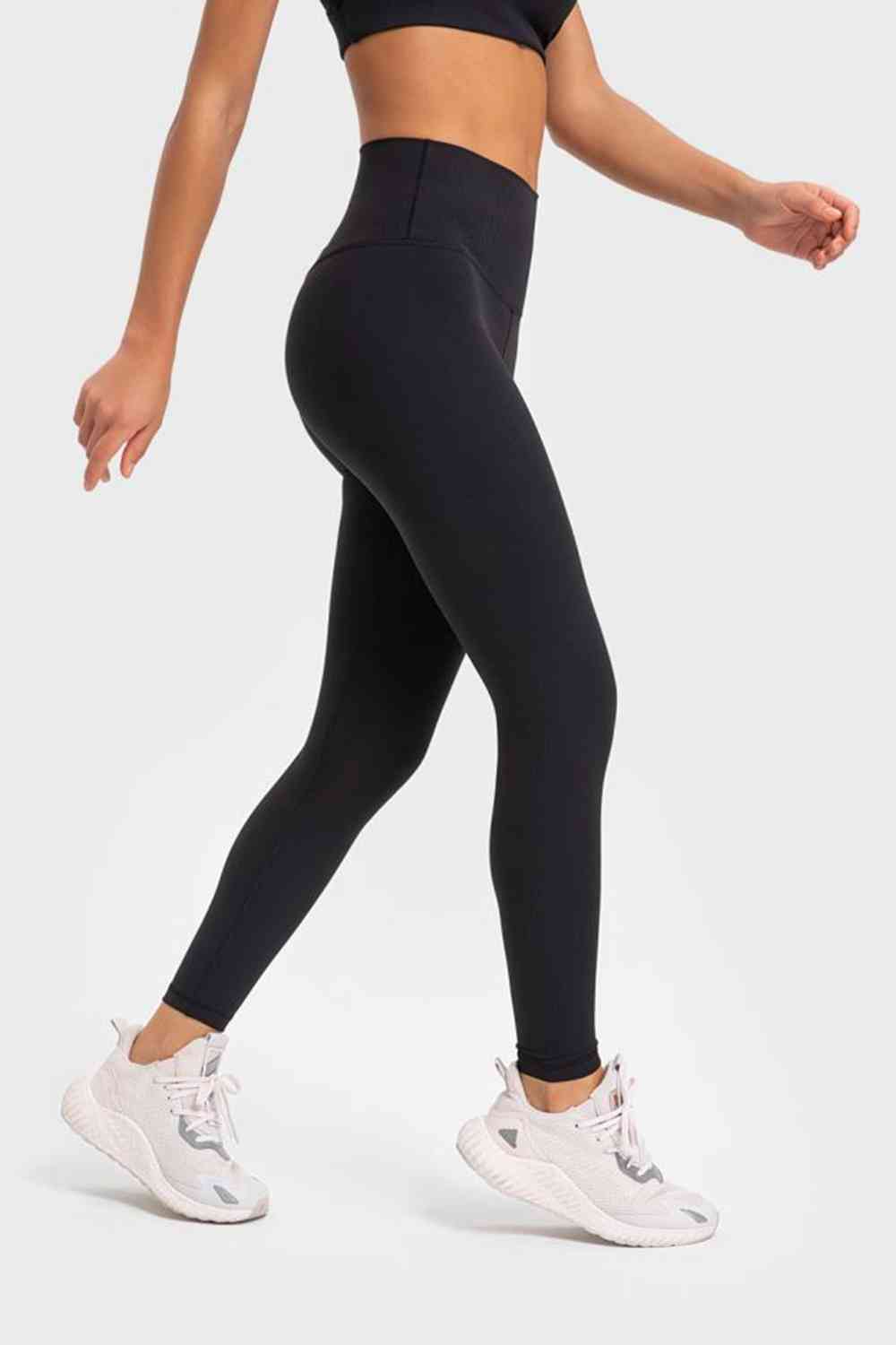 Legging de yoga à large ceinture très extensible