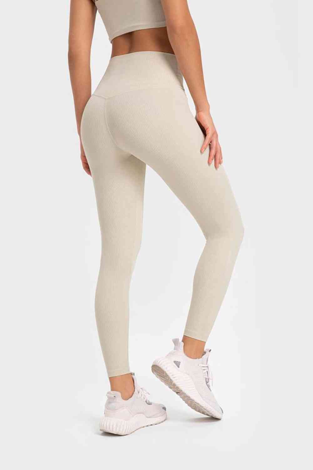 Legging de yoga à large ceinture très extensible