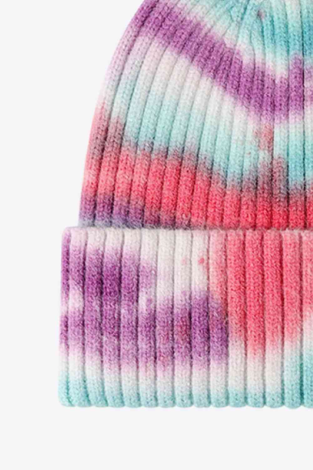 Gorro de punto acanalado Tie-Dye