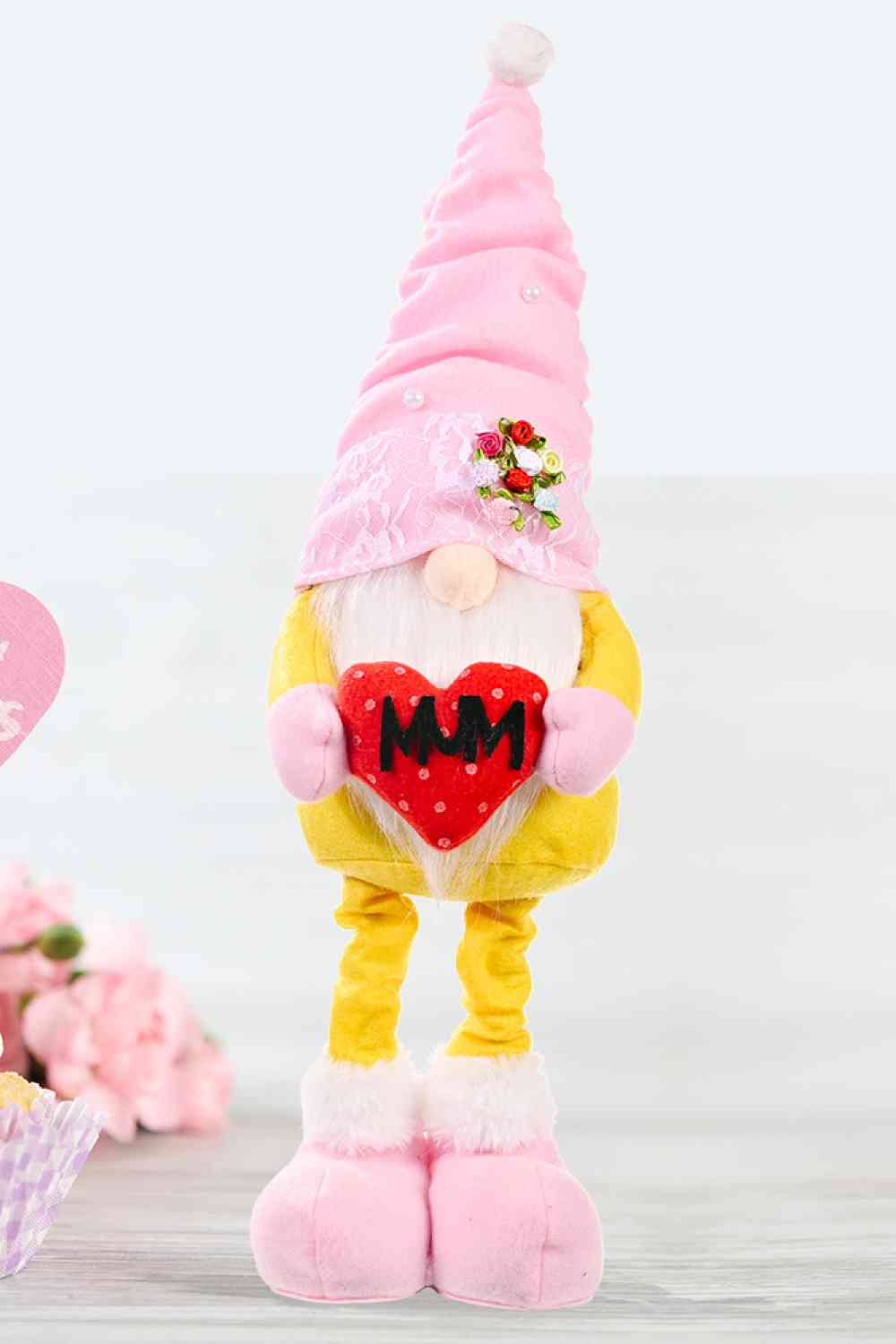 Mother's Day Pearl Decor Faceless Gnome