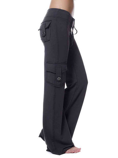 Pantalon taille moyenne avec poches