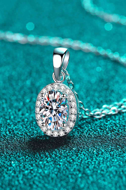 Collier avec pendentif en moissanite Be The One de 1 carat