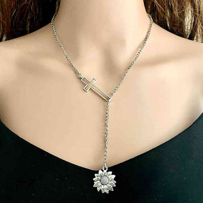 Collier chaîne croisée