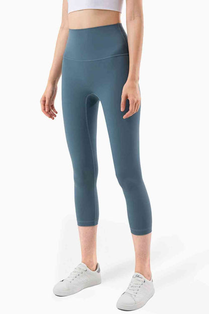 Feel Like Skin - Leggings de yoga courts à taille élastique