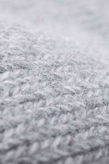 Bonnet à revers en tricot côtelé M