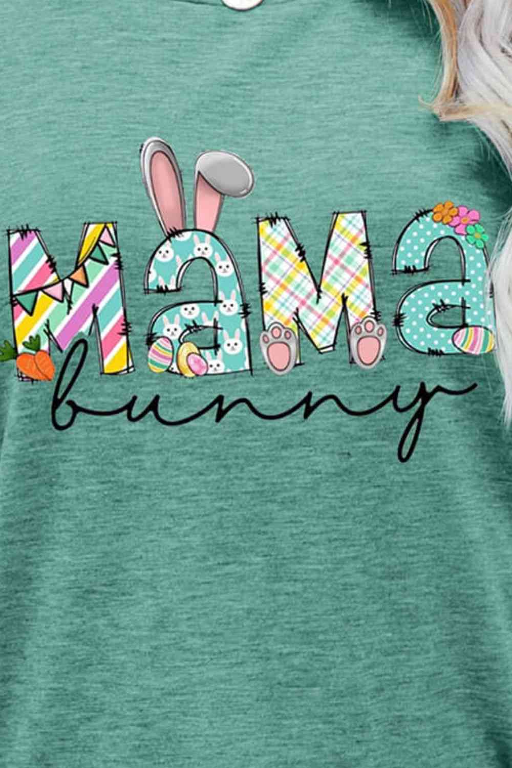 MAMA BUNNY T-shirt graphique de Pâques