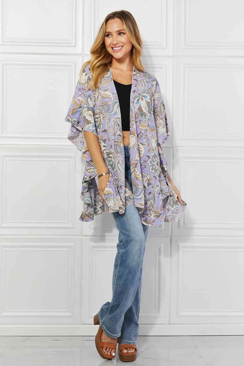 Justin Taylor Secret Garden Floral Kimono