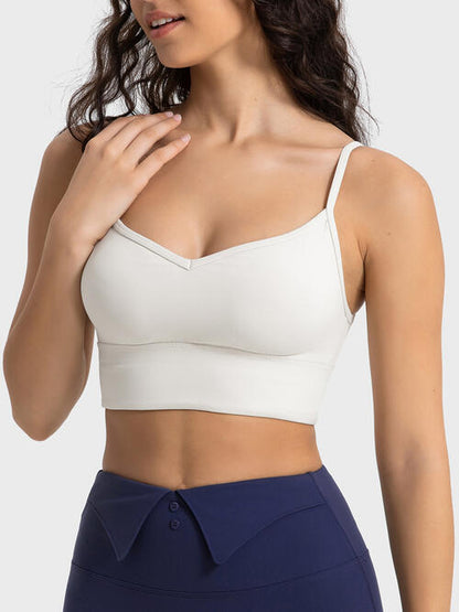 Soutien-gorge de sport à bretelles fines