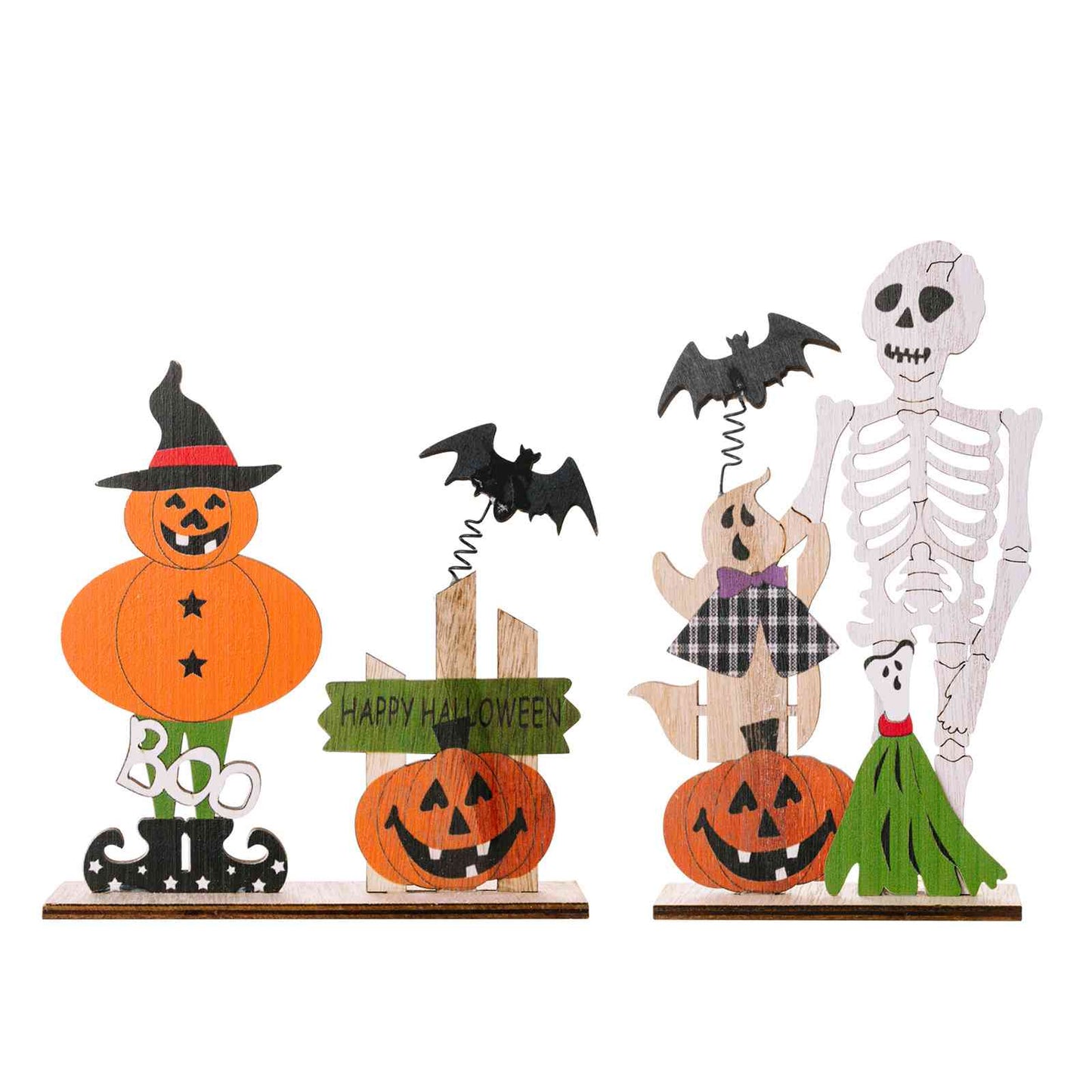 Ornements décoratifs d'éléments d'Halloween en 2 pièces