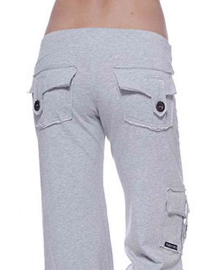 Pantalon taille moyenne avec poches