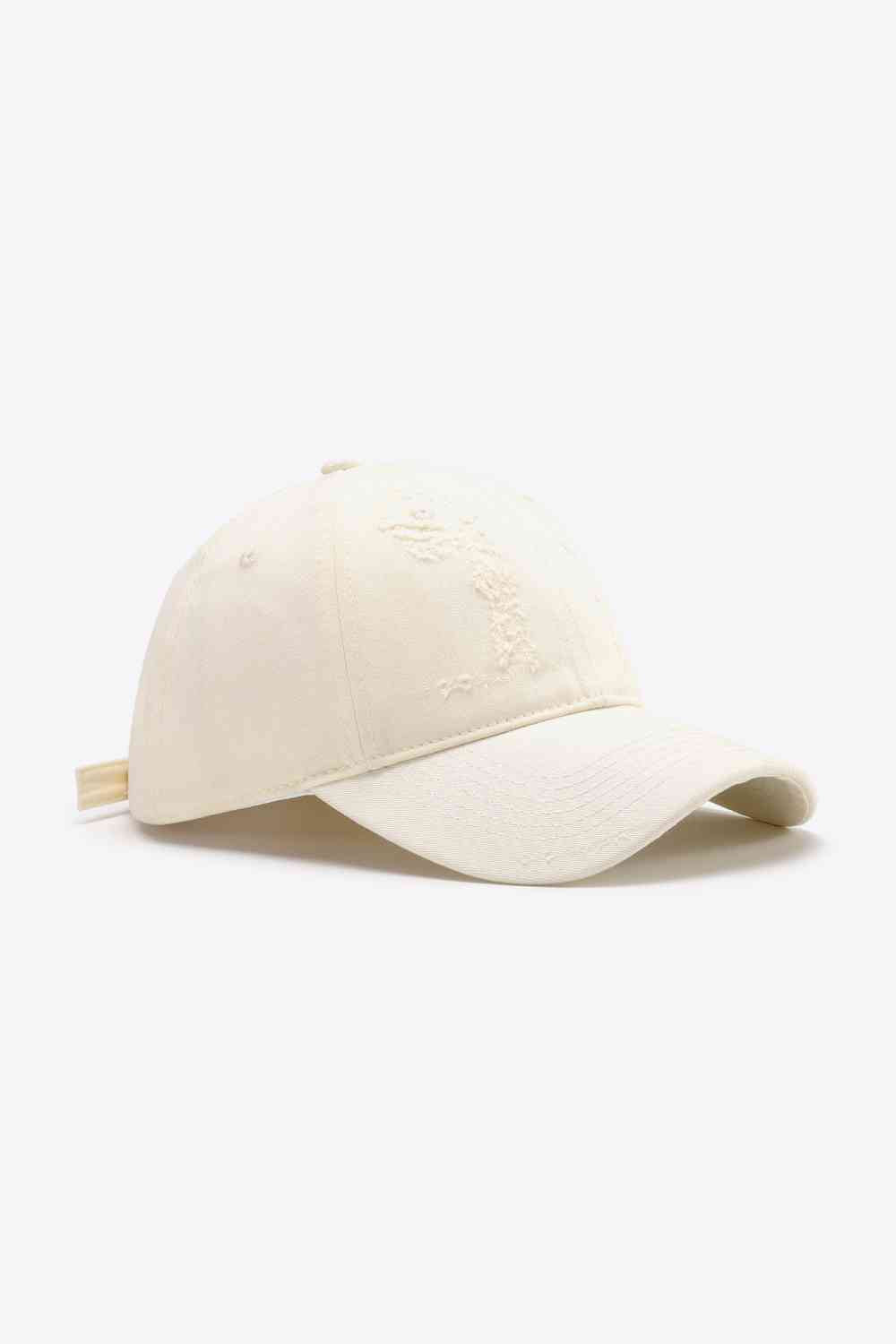 Casquette de baseball réglable en détresse