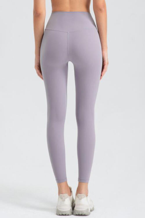 Legging actif coupe slim à large taille