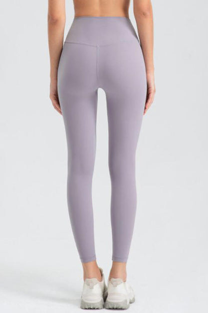 Leggings activos de corte slim con cinturilla ancha