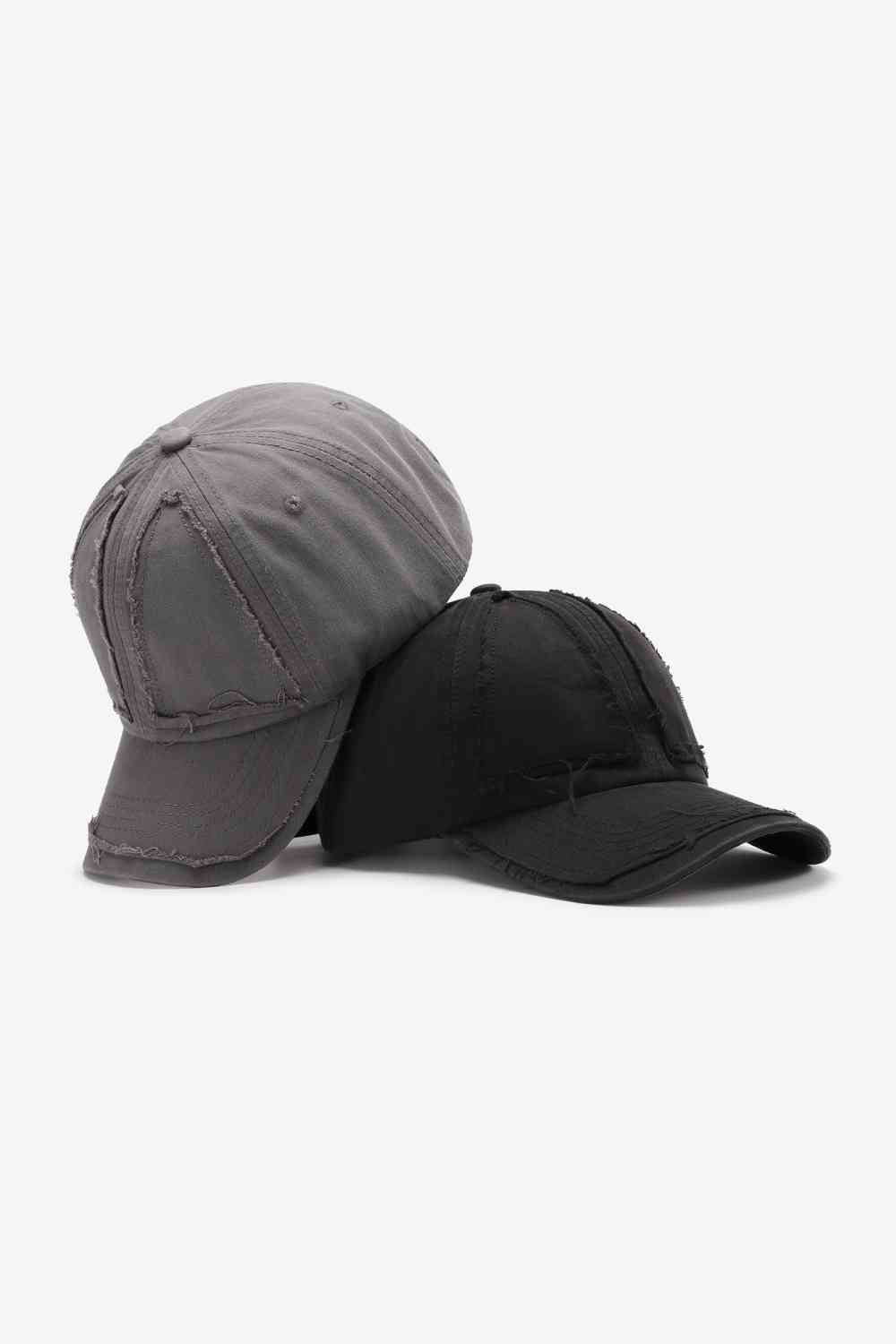 Casquette de baseball réglable en détresse