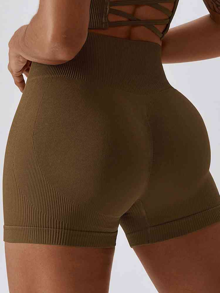 Shorts deportivos de corte slim con cinturilla ancha