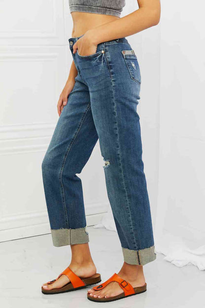 Judy Blue Michelle Full Size Straight Dad Jeans