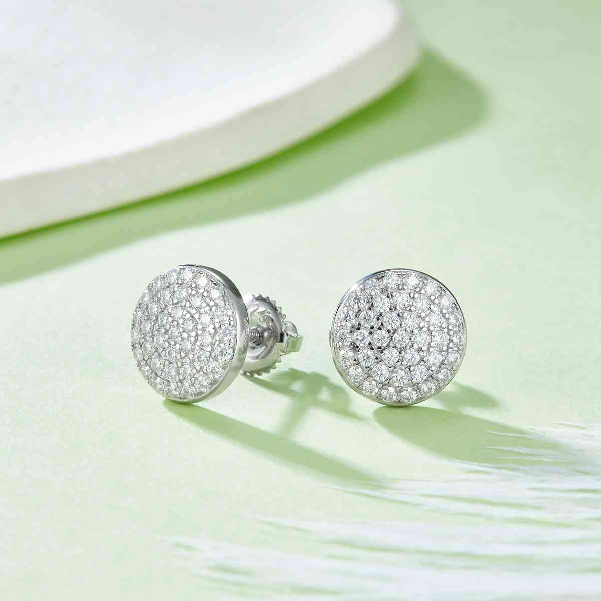 Boucles d'oreilles en argent sterling 925 Moissanite