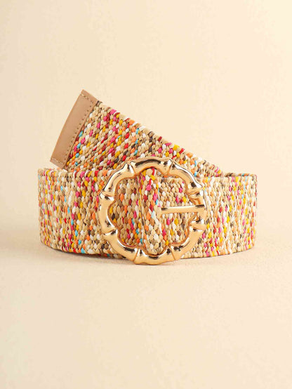 Ceinture large multicolore