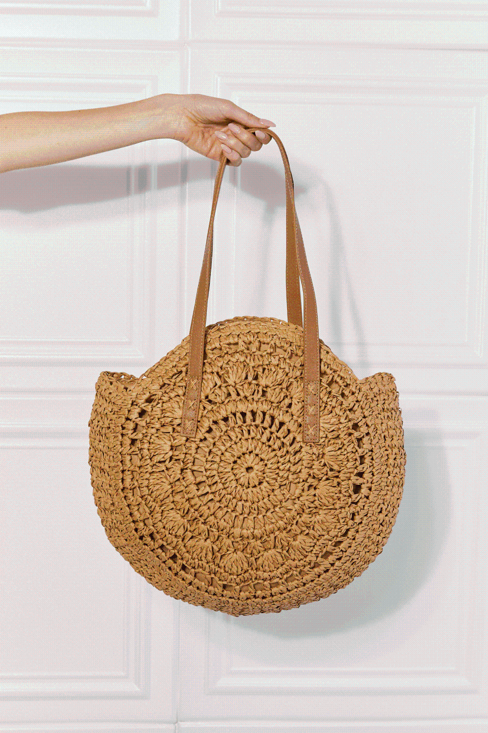 Justin Taylor C'est La Vie Sac à main au crochet en caramel