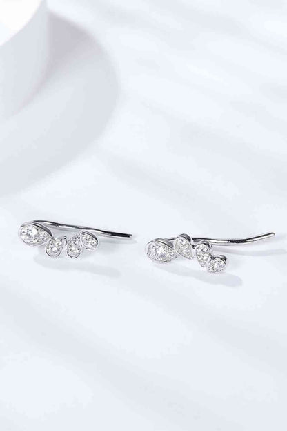 Boucles d'oreilles Moissanite en forme de poire