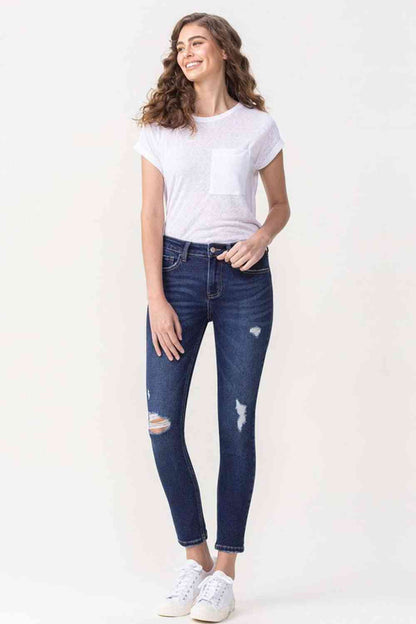 Lovervet - Jean skinny court taille moyenne Chelsea pleine taille