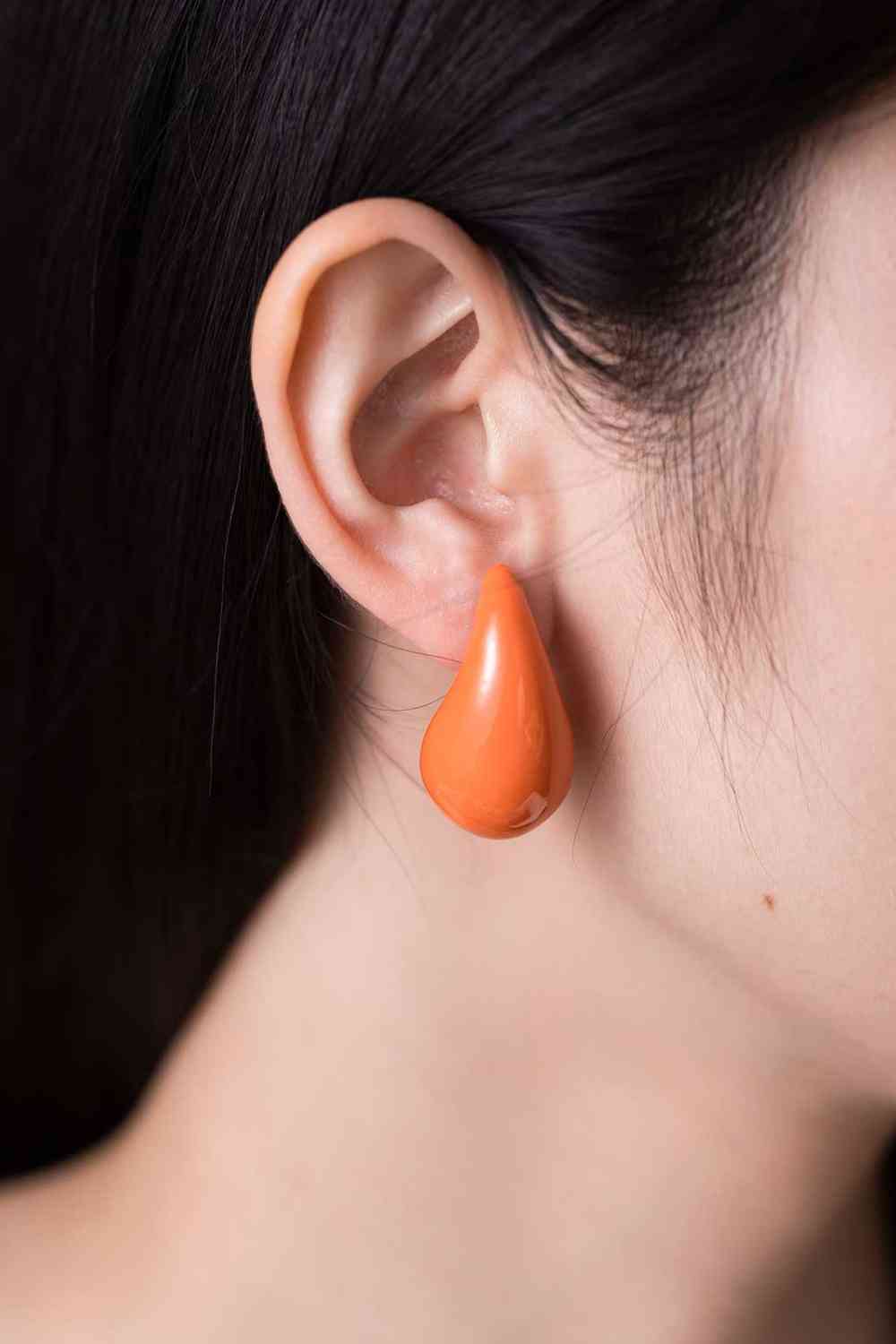 Boucles d'oreilles en laiton goutte d'eau de grande taille