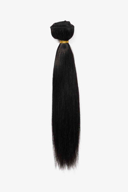 18''200g #1 Gardez-moi élégant Extensions de cheveux droites à clipser Cheveux humains