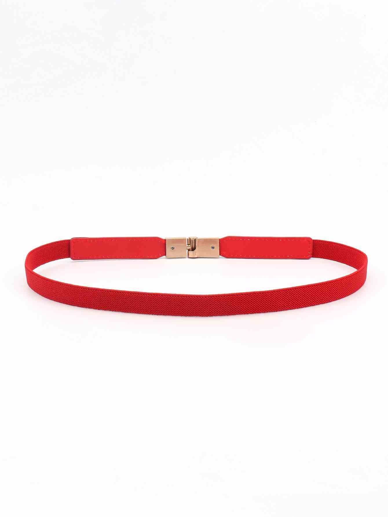 PU Elastic Skinny Belt