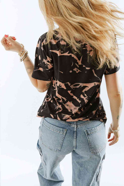 HEY COWBOY BOHEMIAN COWGIRL Camiseta gráfica con efecto tie-dye