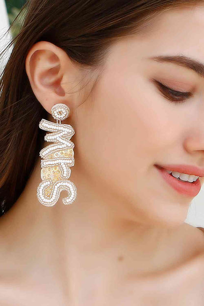 Boucles d'oreilles pendantes Mme