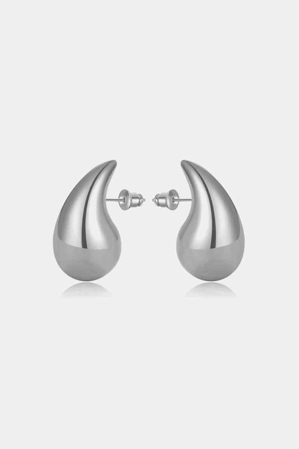 Boucles d'oreilles en laiton goutte d'eau de grande taille