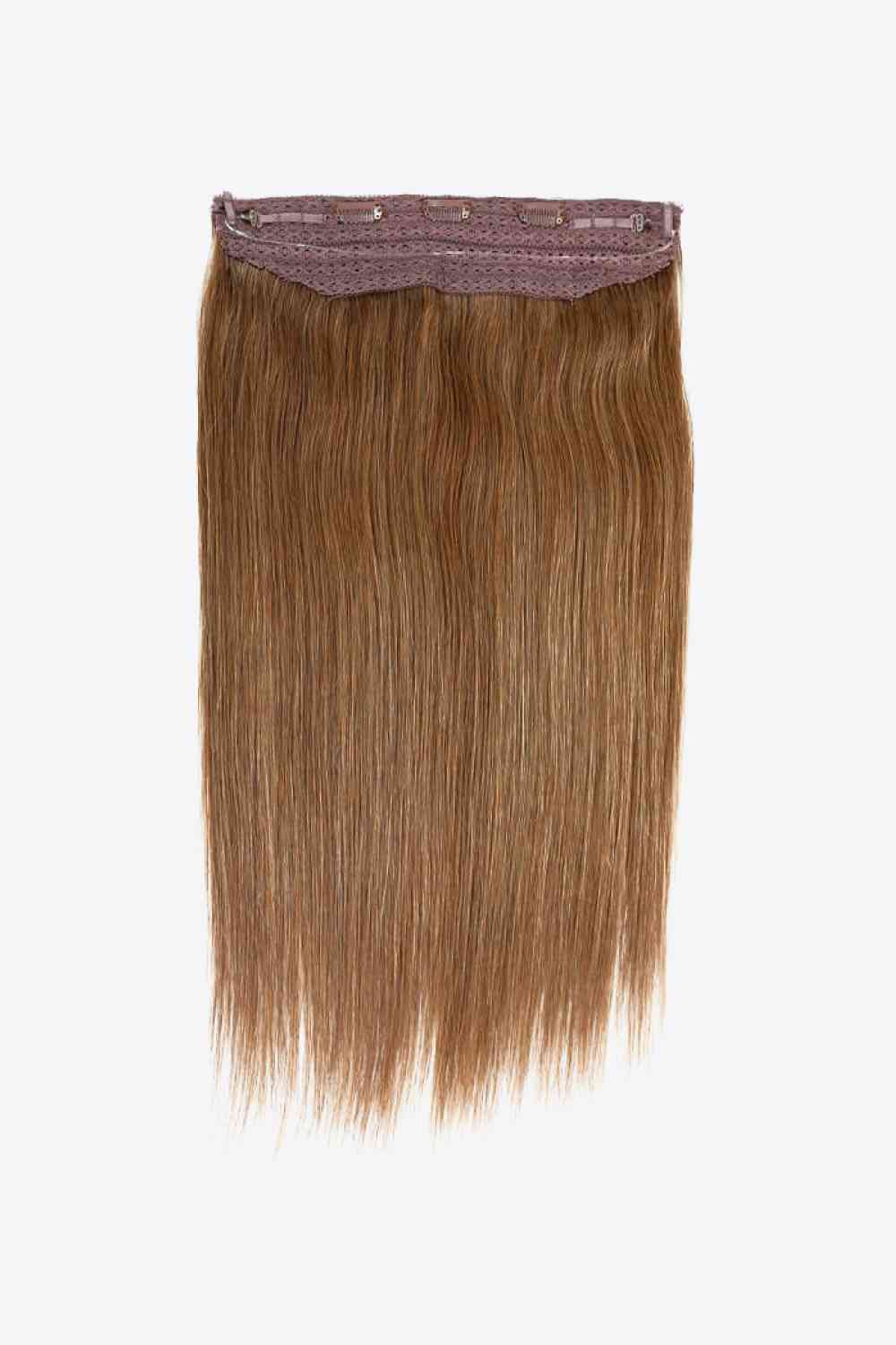 18" 80g de cheveux indiens longs et raides avec halo humain