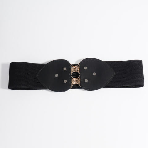 Cinturón elástico con hebilla de hoja de aleación