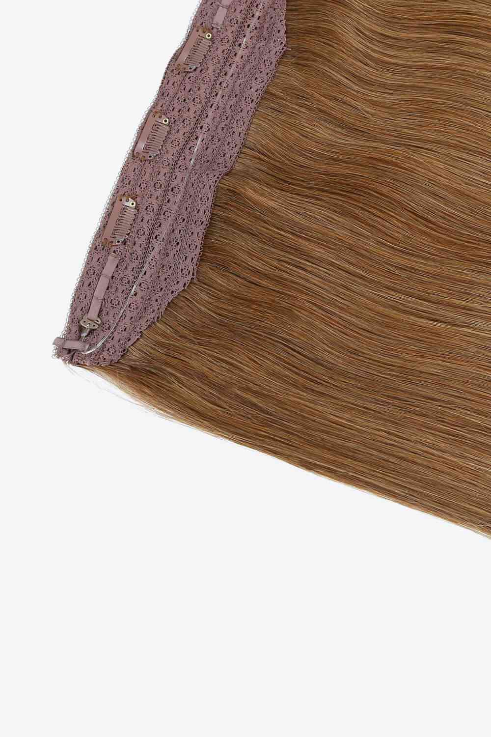 Cabello humano indio liso y largo de 18 "y 80 g