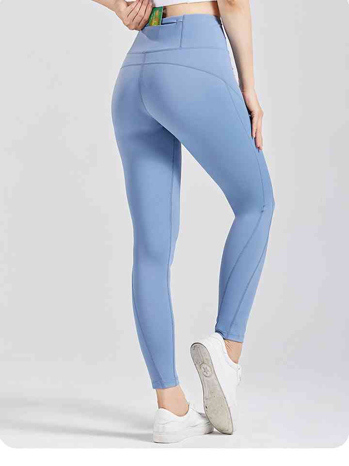 Leggings activos con cintura ancha