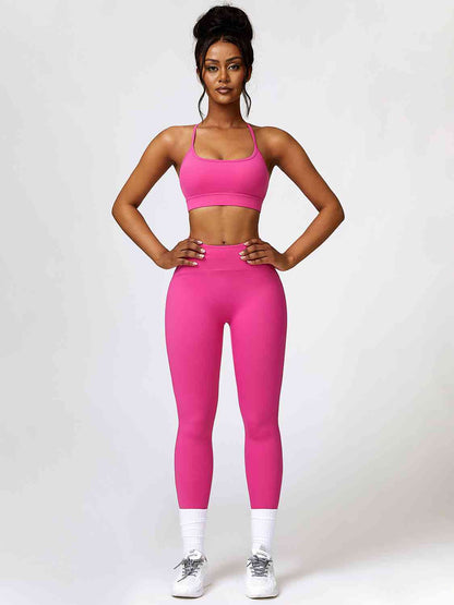 Conjunto de sujetador deportivo y leggings