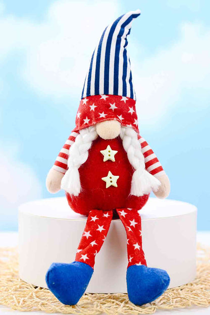 Gnomos decorativos con sombrero puntiagudo del Día de la Independencia de 2 piezas