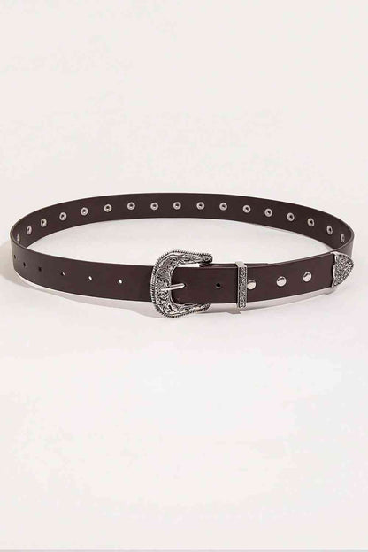 Ceinture cloutée en cuir PU