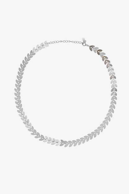 Collier feuille en argent sterling 925