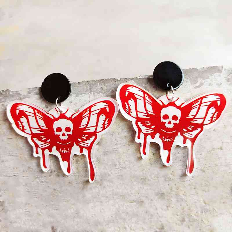 Boucles d'oreilles pendantes sur le thème d'Halloween