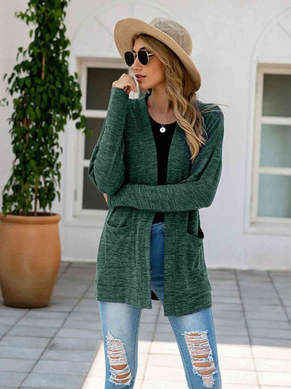 Open Front Long Sleeve Cardigan