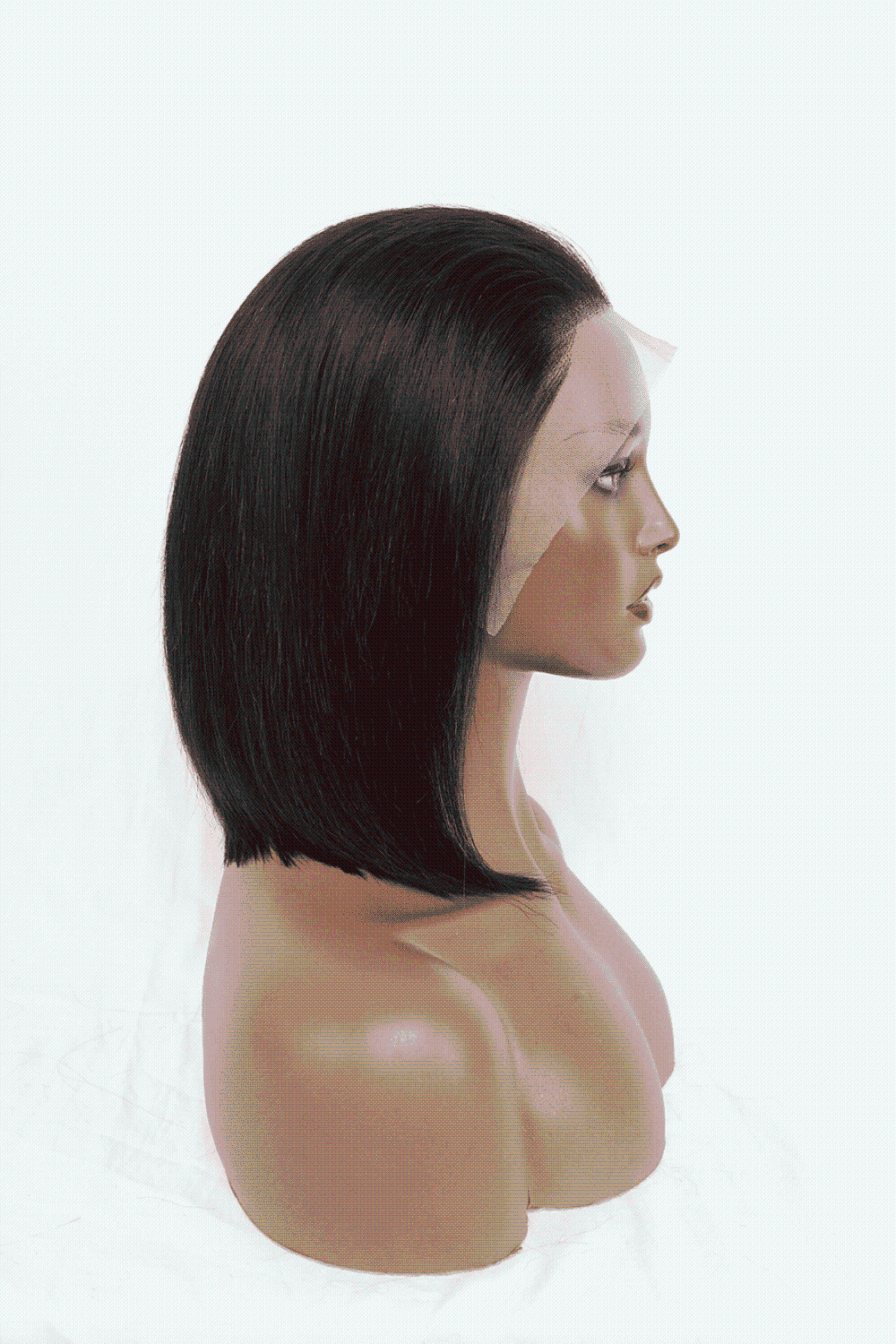 12" cabello humano de las pelucas del frente del cordón 140g en densidad natural del 150% del color