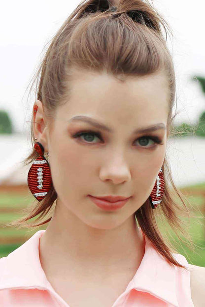 Boucles d'oreilles pendantes perlées